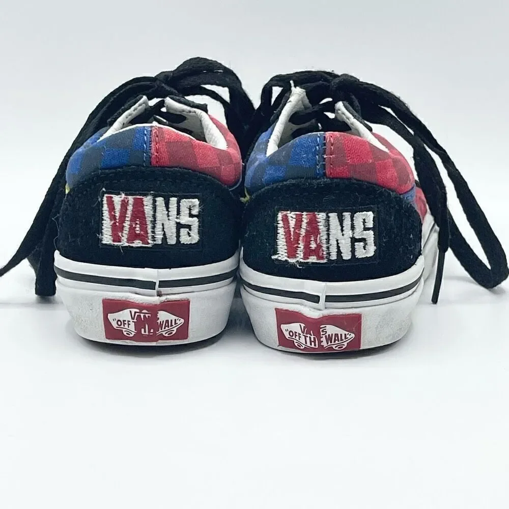 Vans Color Block Lace Up Sneakers - Kids US 11.5
